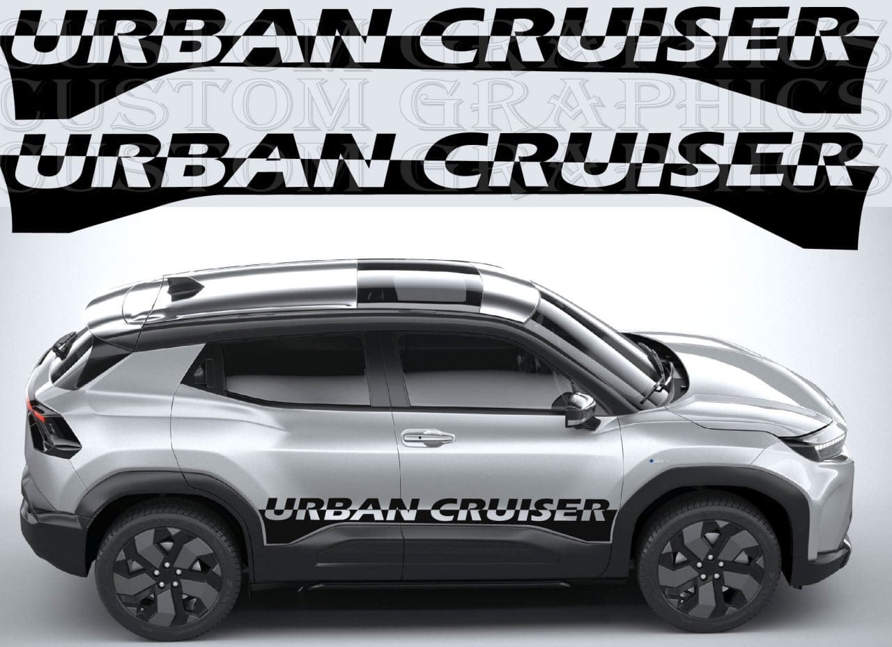 Premium Stickers Compatible with Toyota Urban Cruiser new Design
