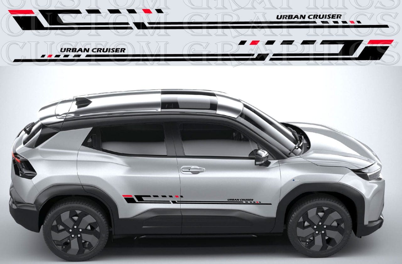 Premium Stickers Compatible with Toyota Urban Cruiser Figure line