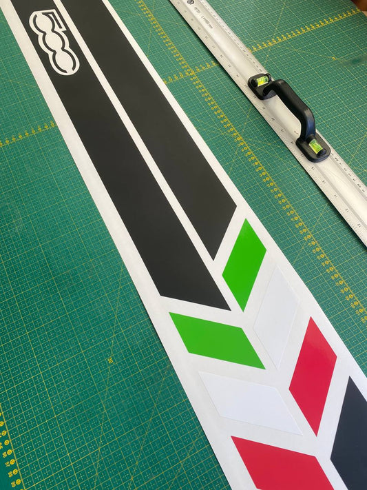 Premium Stickers kit for Fiat Abarth 500 Italian Line Design