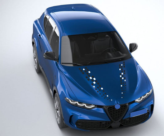 Stickers Compatible with Alfa Romeo Tonale Figure Hood Design