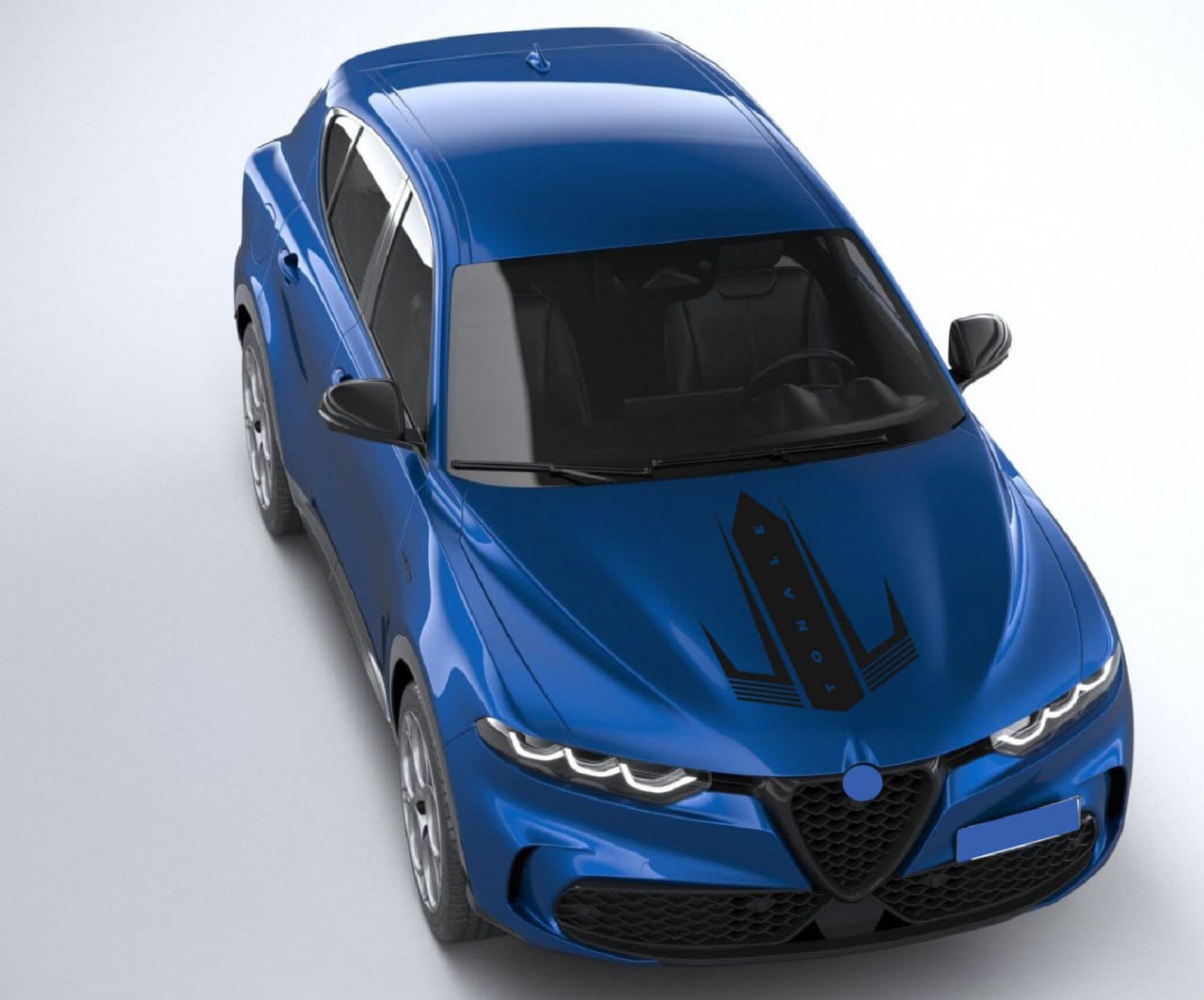Premium Quality Stickers Compatible with Alfa Romeo Tonale New Hood Design