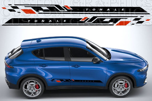 Stickers Compatible with Alfa Romeo Tonale New Style Design
