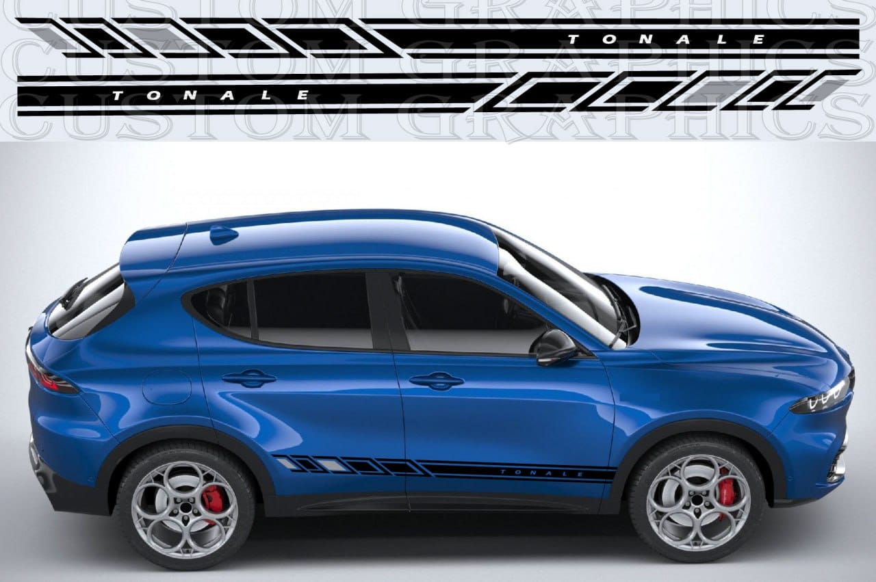 Stickers Compatible with Alfa Romeo Tonale New Block Design