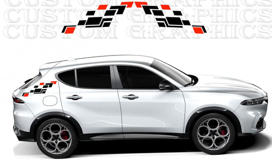 Stickers Compatible with Alfa Romeo Tonale Figure Style Decals