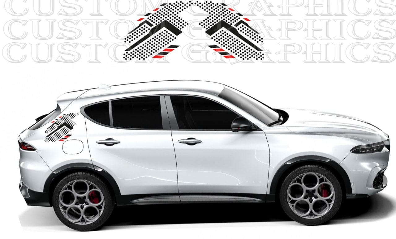 High-quality vinyl decals for Alfa Romeo Tonale 2023+
