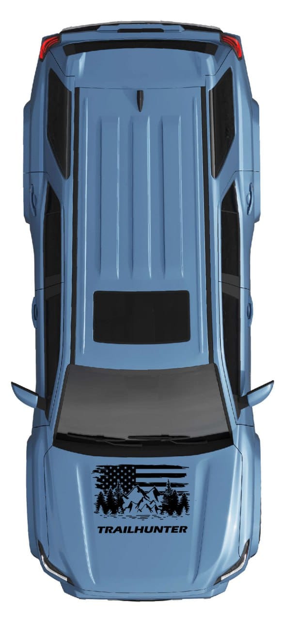 Premium Hood Sticker Compatible With Toyota 4Runner Trailhunter Mountain design