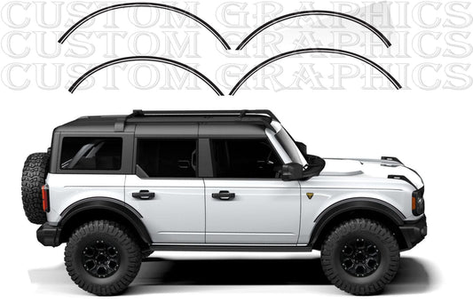 Premium Vinyl Stickers Compatible With Ford Bronco New Design