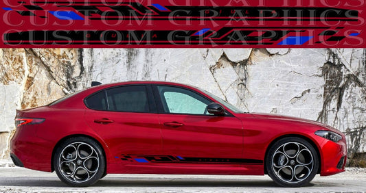Premium Stickers Compatible with Alfa Romeo Giulia Custom car decals