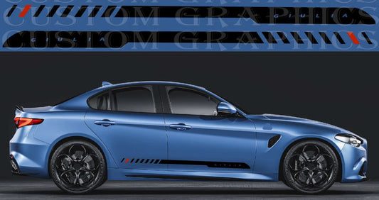 Premium Stickers Compatible with Alfa Romeo Giulia vinyl decals custom car graphics