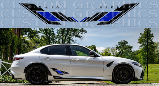 Premium Stickers Compatible with Alfa Romeo Giulia vinyl decals custom car decals