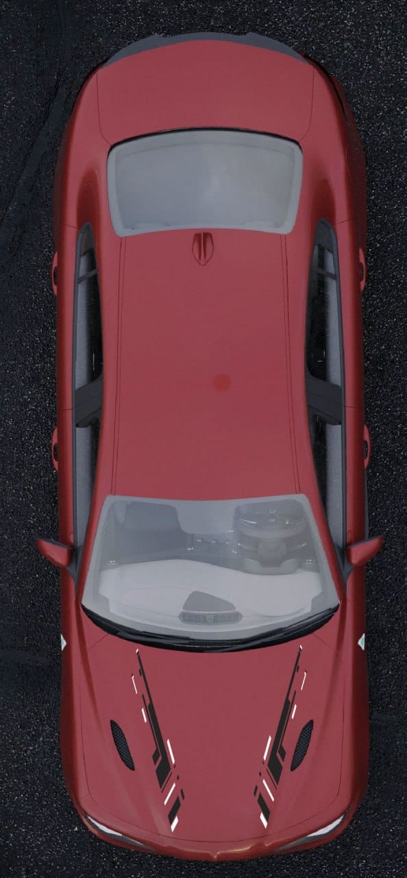 Premium Hood Stickers Compatible with Alfa Romeo Giulia vinyl decals custom vinyl decals