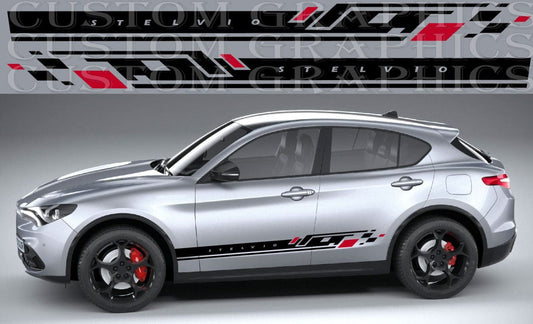 Premium Quality stickers work with Alfa Romeo Stelvio Styling Graphics