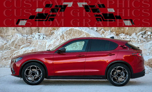 Premium Quality stickers work with Alfa Romeo Stelvio Unique Graphics