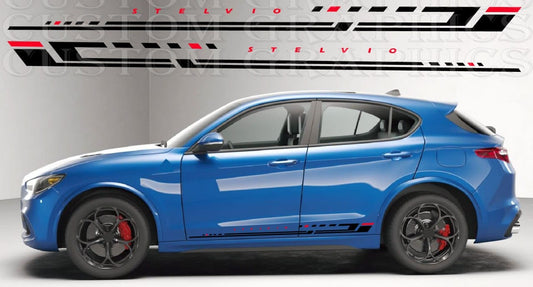 Premium Quality stickers work with Alfa Romeo Stelvio Unique New Design