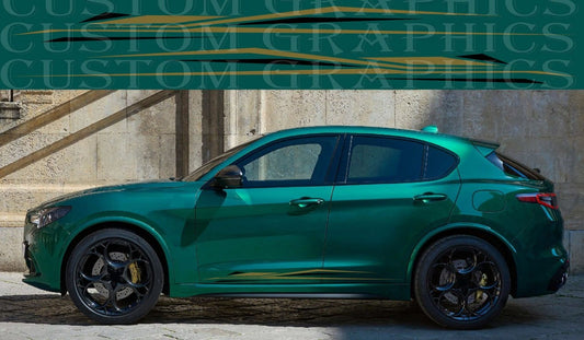 Autocollants Racing Stripes pour Alfa Romeo Stelvio 