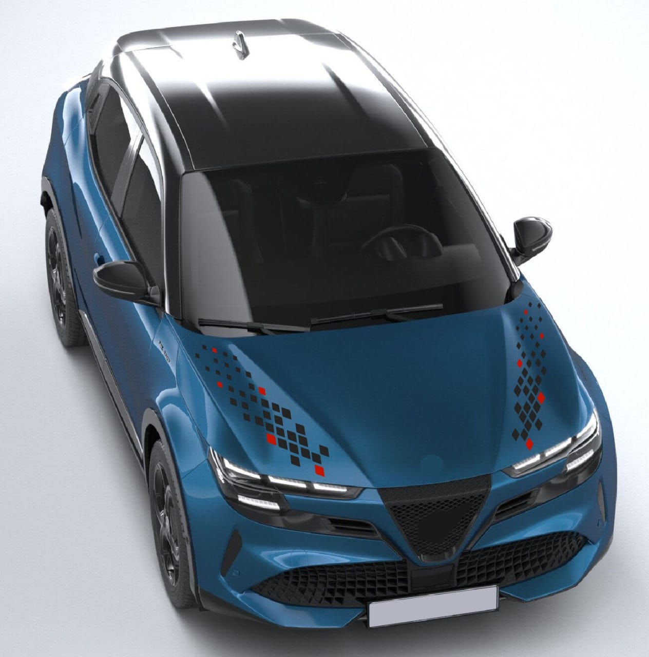 Custom Hood Stickers for Alfa Romeo Junior – New Premium Vinyl Design