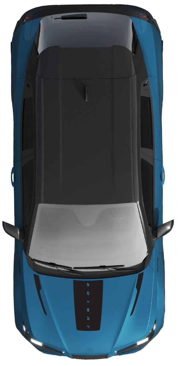 Premium Stickers Compatible with Alfa Romeo Junior New Hood Design