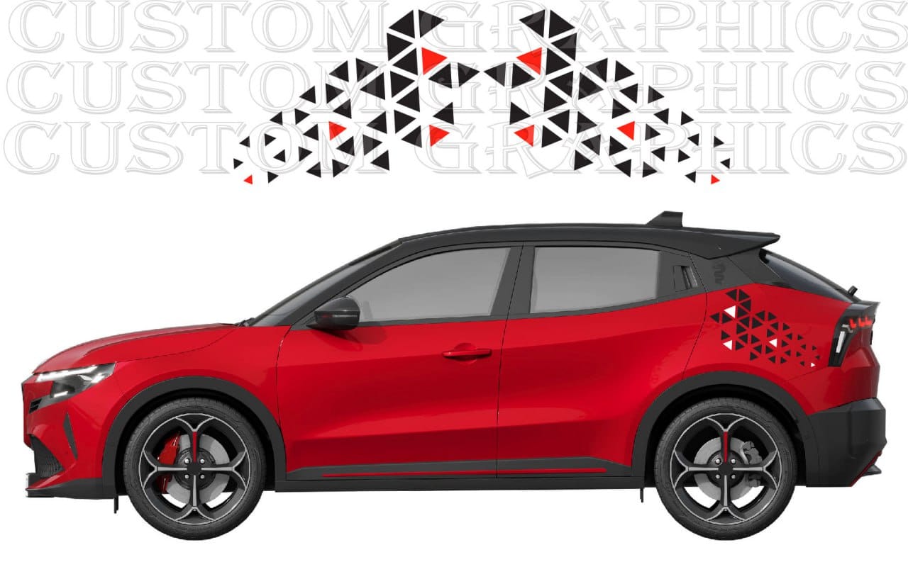 Custom Hood Stickers for Alfa Romeo Junior – New Premium Hood Vinyl Graphics