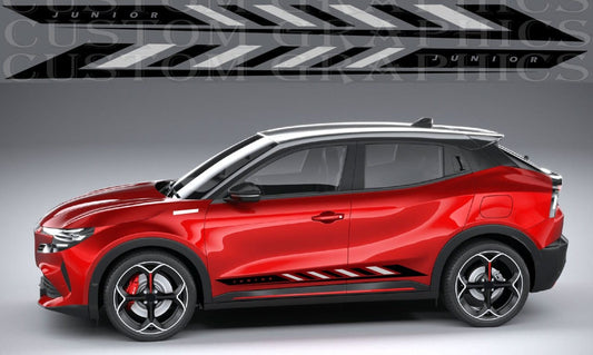 Premium Vinyl Stickers for Alfa Romeo Junior – Sleek New Line Design Upgrade