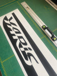 Premium Vinyl Sticker Compatible With Toyota Yaris Unique Classic Name Design BBF