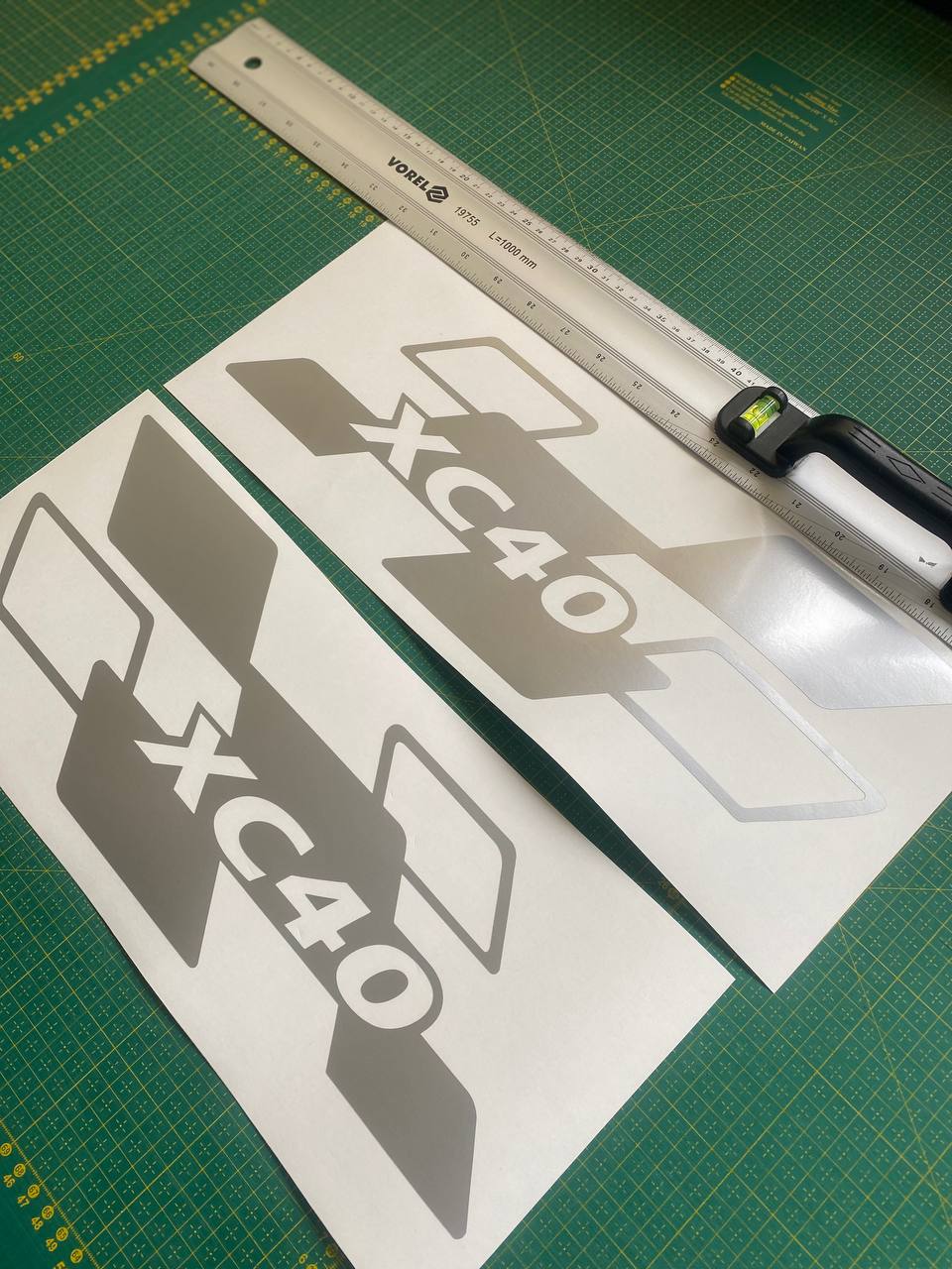 Premium Vinyl Sticker Racing Stripes Compatible With Volvo XC40 Rear Design