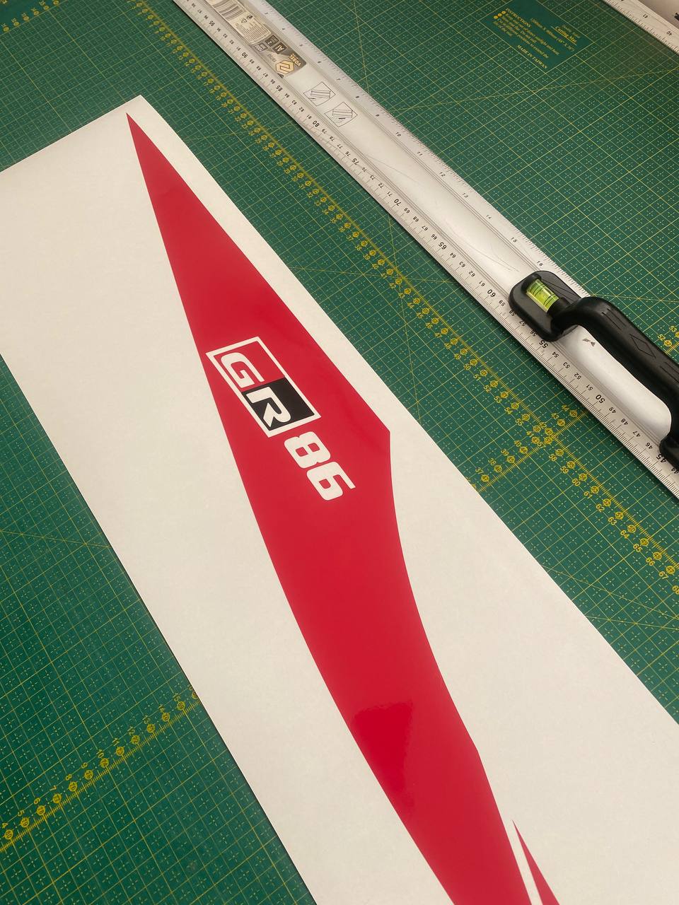 Autocollant en vinyle de qualité supérieure compatible avec la conception de ligne unique Toyota GR 86