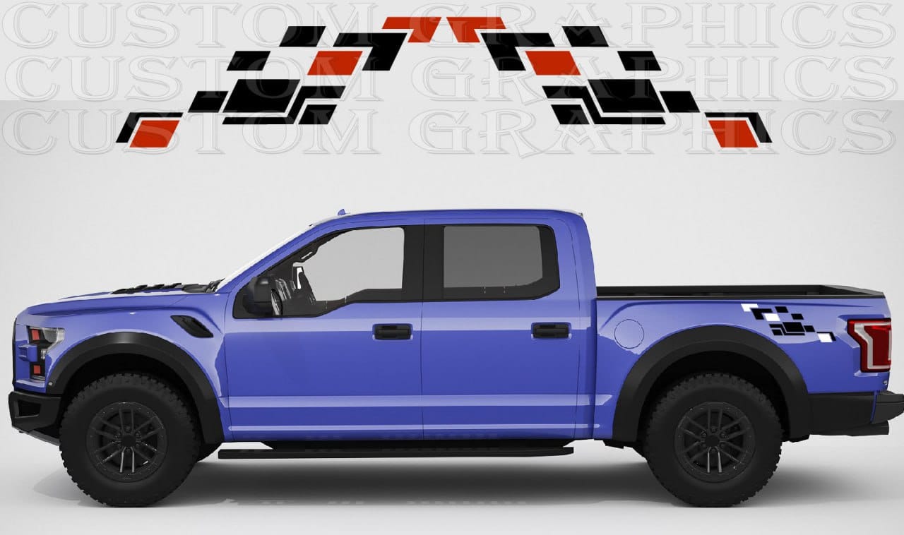 Premium Vinyl Sticker Compatible with Ford F-150 – New Figure Cabin Design
