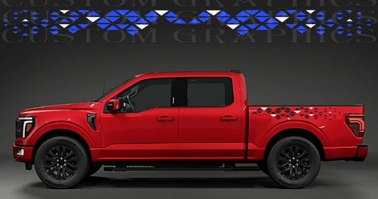 Premium Vinyl Sticker Compatible with Ford F-150 – New Figure Cabin Line Design