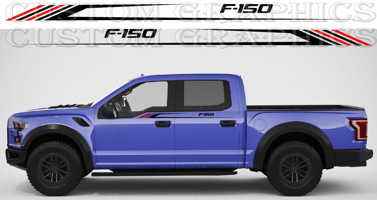 Premium Vinyl Sticker Compatible with Ford F-150 – New Beautiful Line Design