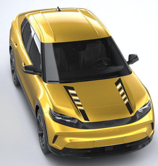 Auto Vinyl Graphics for Ford Capri – Hood Sport Stripes Kit