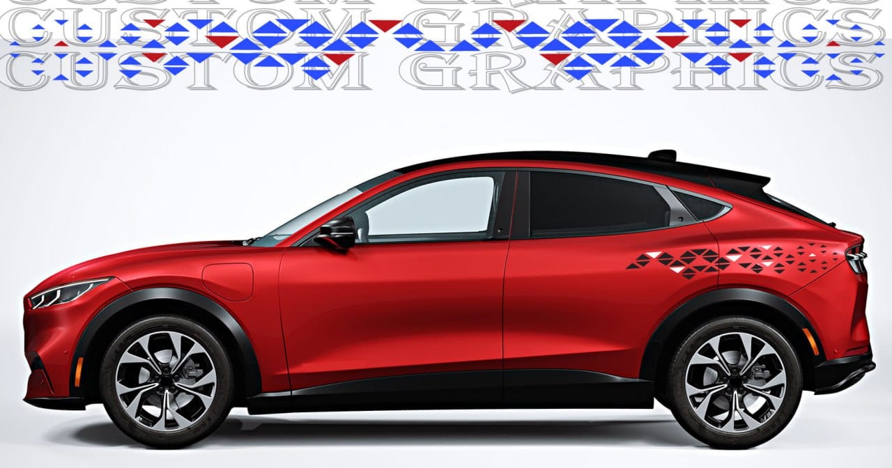 New Premium Stickers – Figure Style for Your Ford Mustang Mach E Best Design