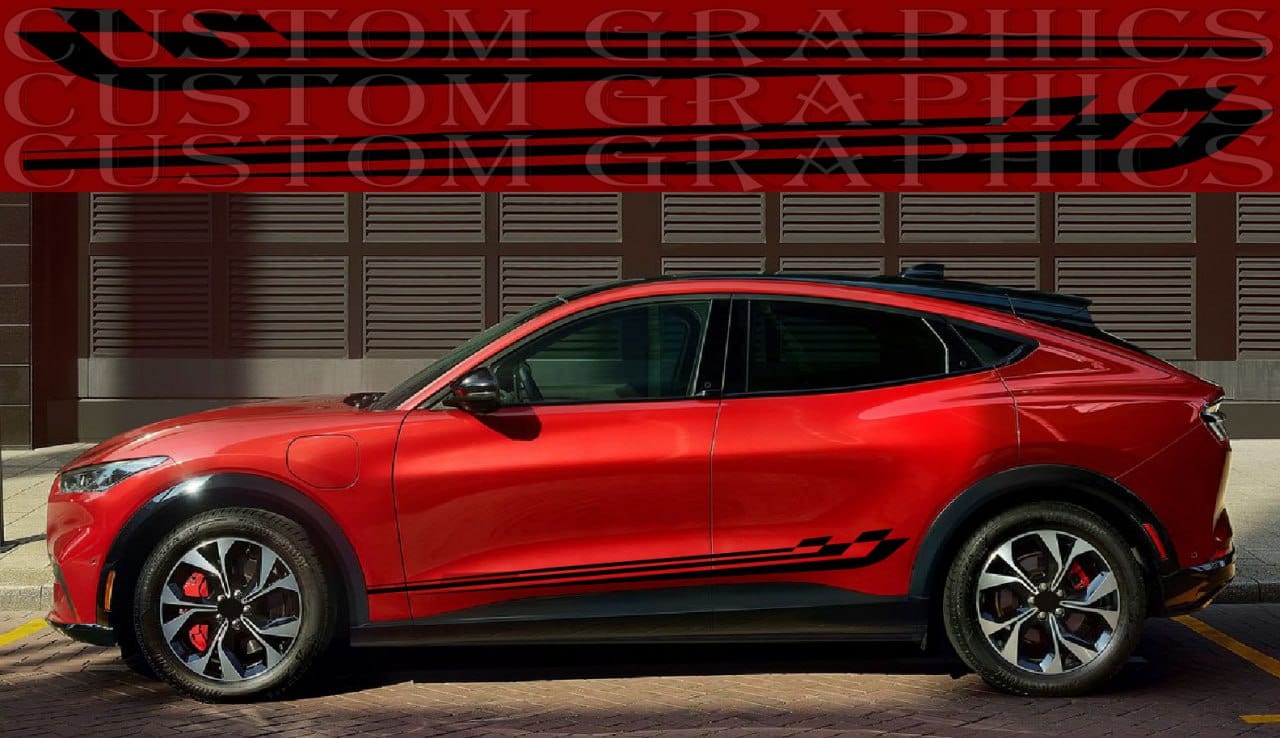 Electrify Your Style – Custom BBF Vinyl Graphics for Ford Mustang Mach E