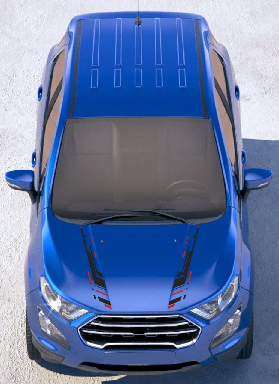 decal on Ford EcoSport rear glass