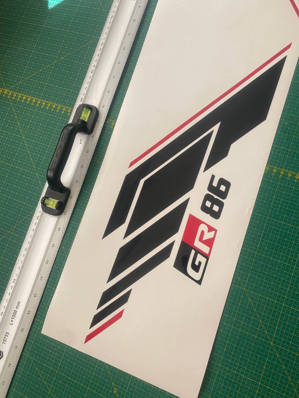 Premium Vinyl Sticker Compatible With Toyota GR 86 Sport Rear Design