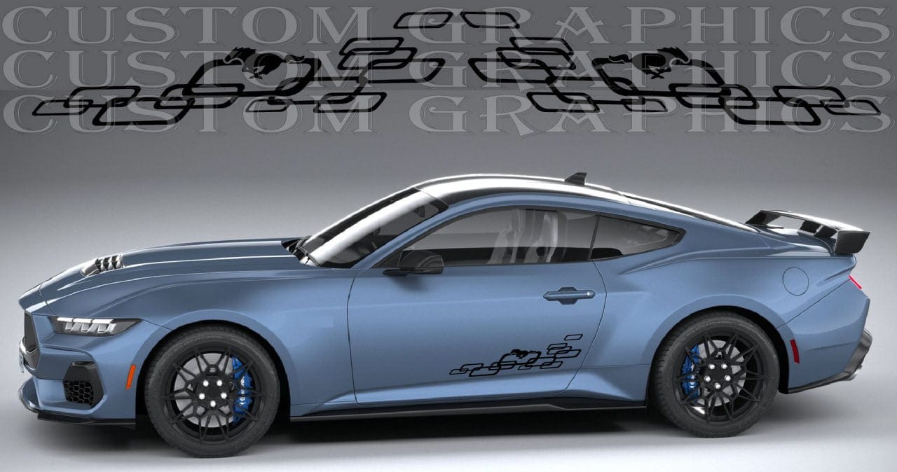 Premium Vinyl Stripes for Ford Mustang – Custom Car Decal Kit