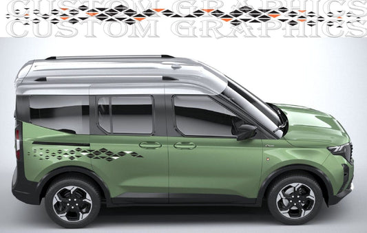 Custom business branding graphics on Ford Tourneo Courier