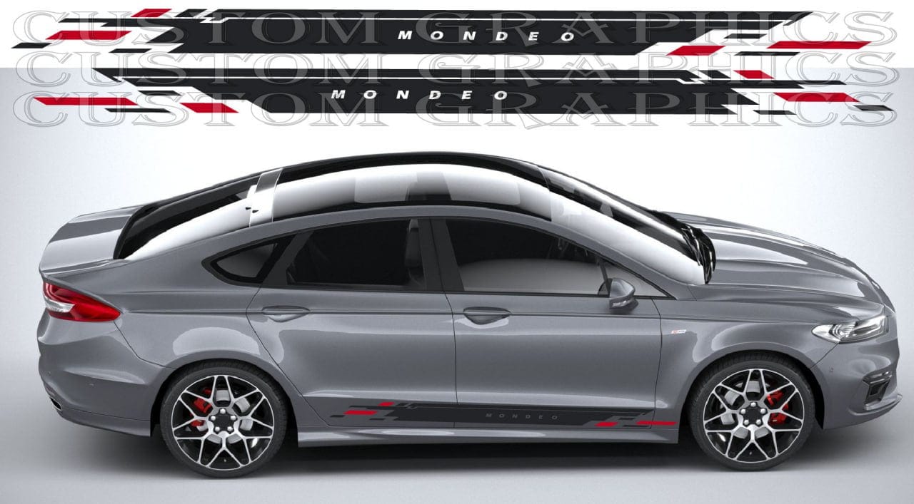 Ford Mondeo with sporty graphics on both sides