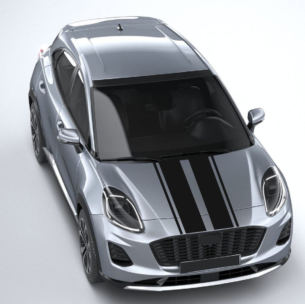 Premium Hood Decals Package for Ford Puma Body