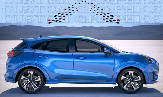 Puma roof with high-gloss vinyl stripe