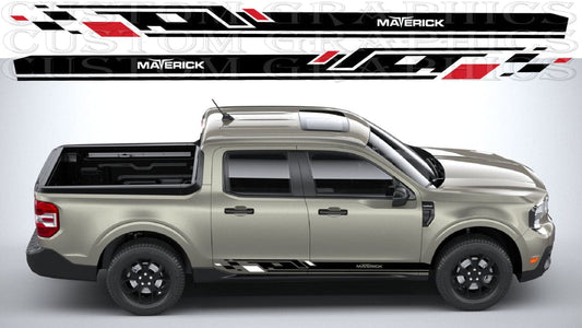 Close-up of vinyl material texture on Maverick body