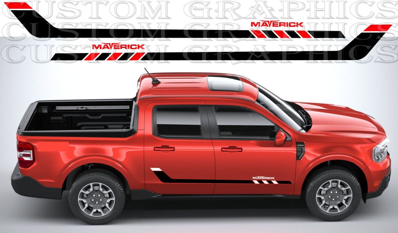 Off-road Maverick with rugged custom decals