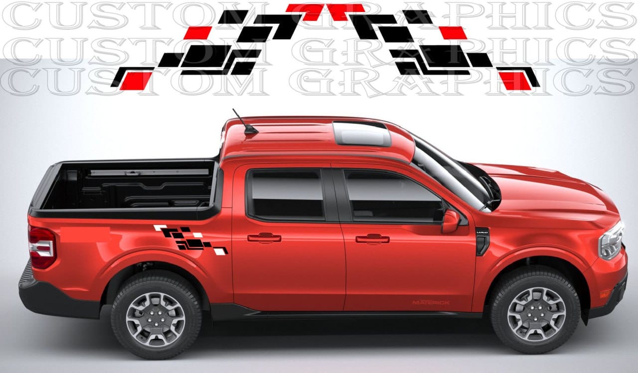 Full truck wrap graphics kit for Ford Maverick