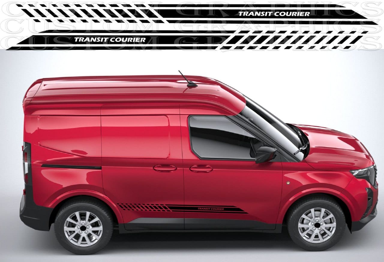 Courier rear panel with business decal set