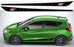 Close-up of vinyl edge on Fiesta fender