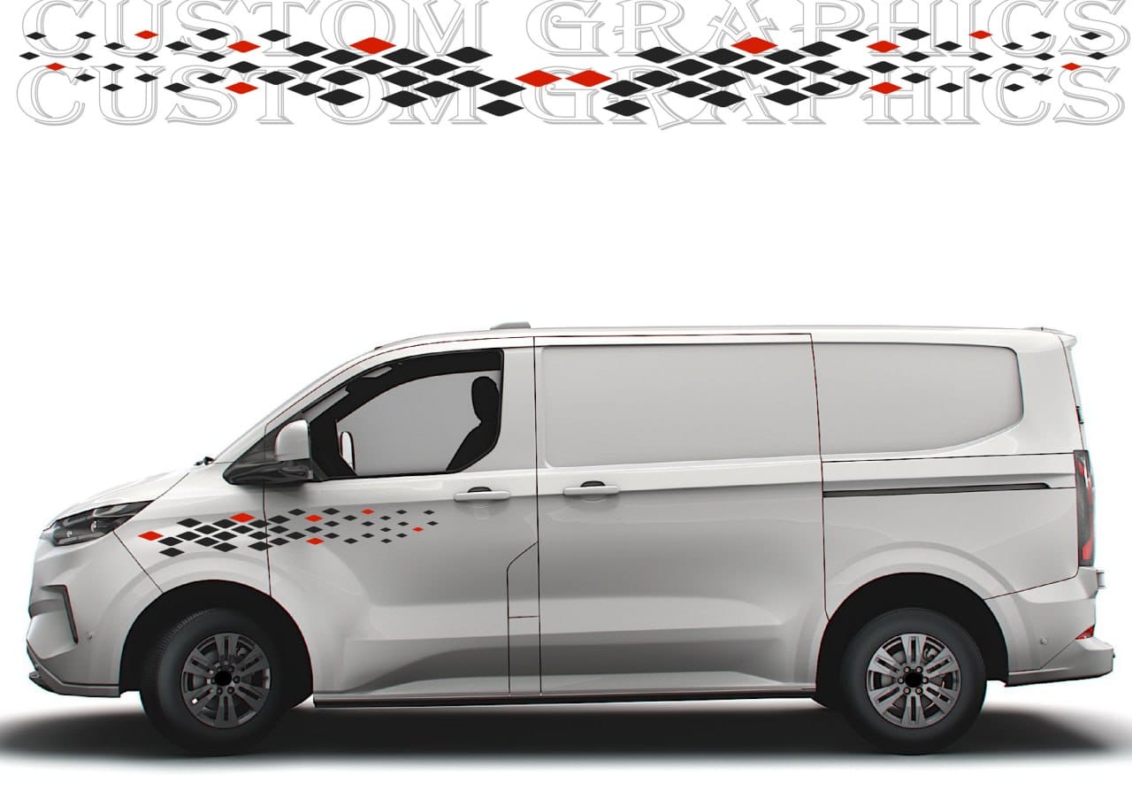 Precut window tint film for Transit van – medium roof