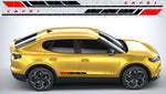 Yellow car with 'Capri' New Style Design Stickers for Ford Capri – Peel & Stick Vinyl Kit