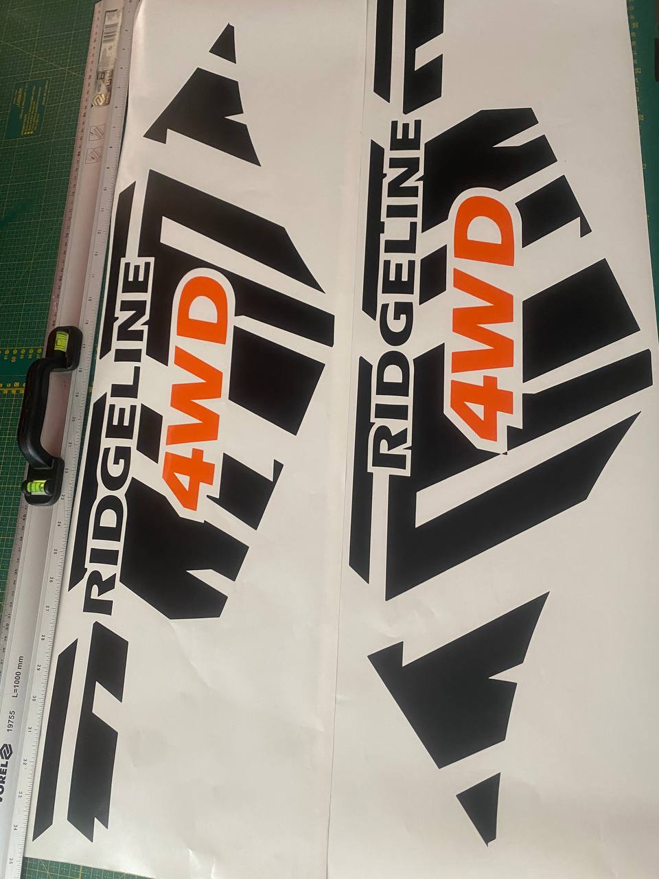 Autocollants compatibles avec le design arrière 4WD Honda Ridgeline en vinyle