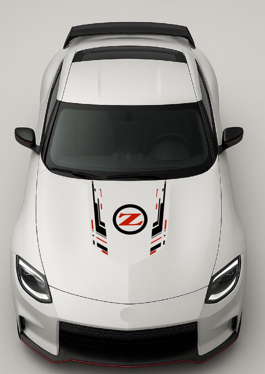 Premium Vinyl Hood Stripes Compatible with Z – Sport Line Design