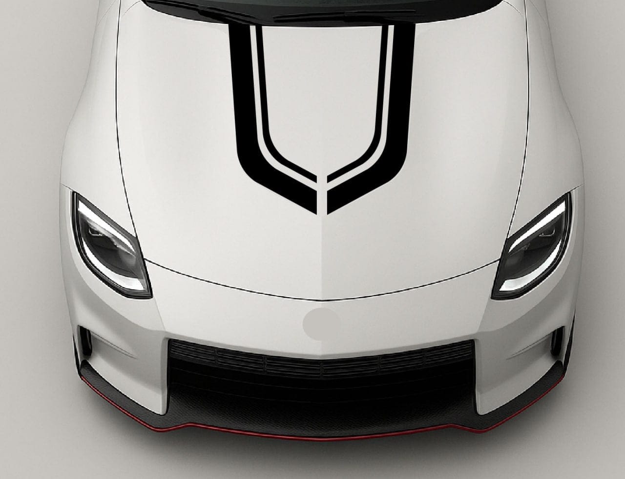 Sporty Hood Vinyl Stripes Compatible with Nissan Z – Clean Line Design