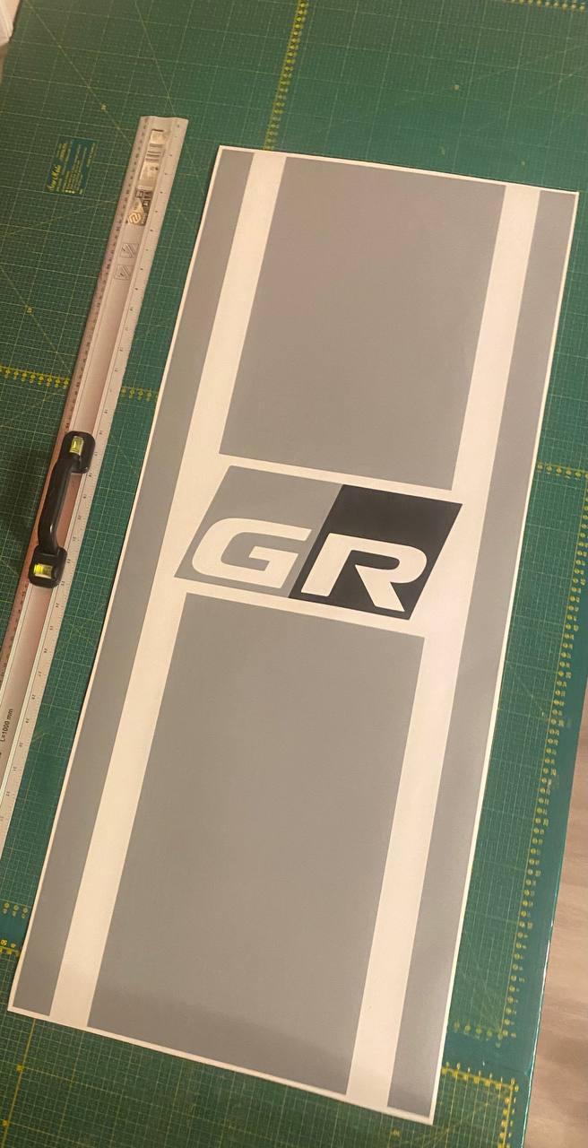 Premium Hood Vinyl Sticker Compatible With Toyota GR 86 Line Design